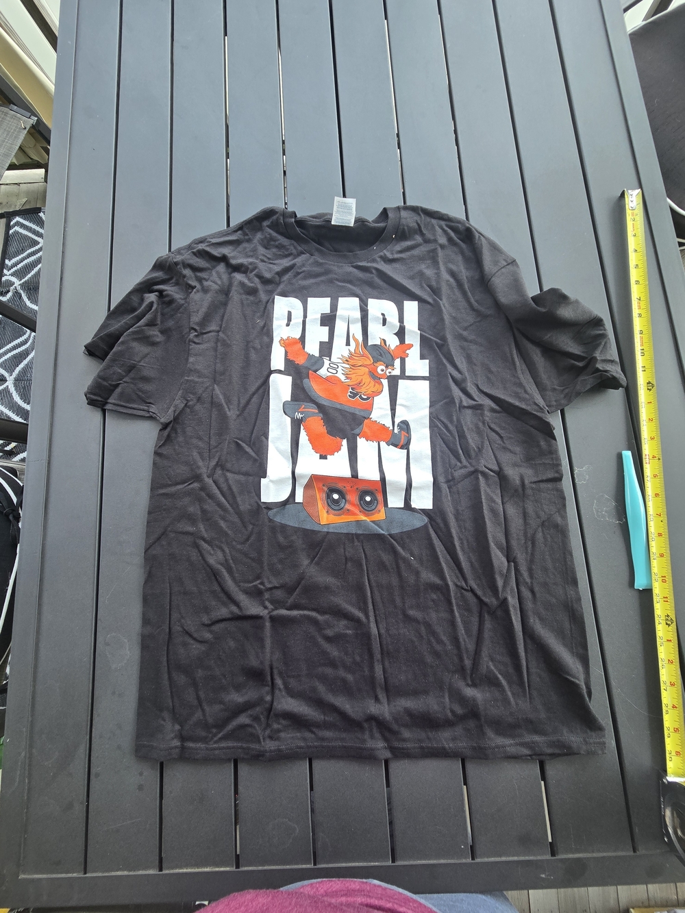 Pearl Jam Philadelphia Black Graphic T-Shirt Adult XL Delta Pro Weight Tee